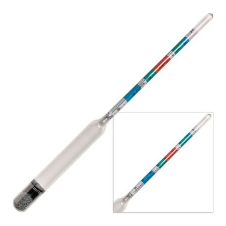 Bel-Art H-B DURAC Triple Scale Beer and Wine Hydrometer, Glass 618077100
